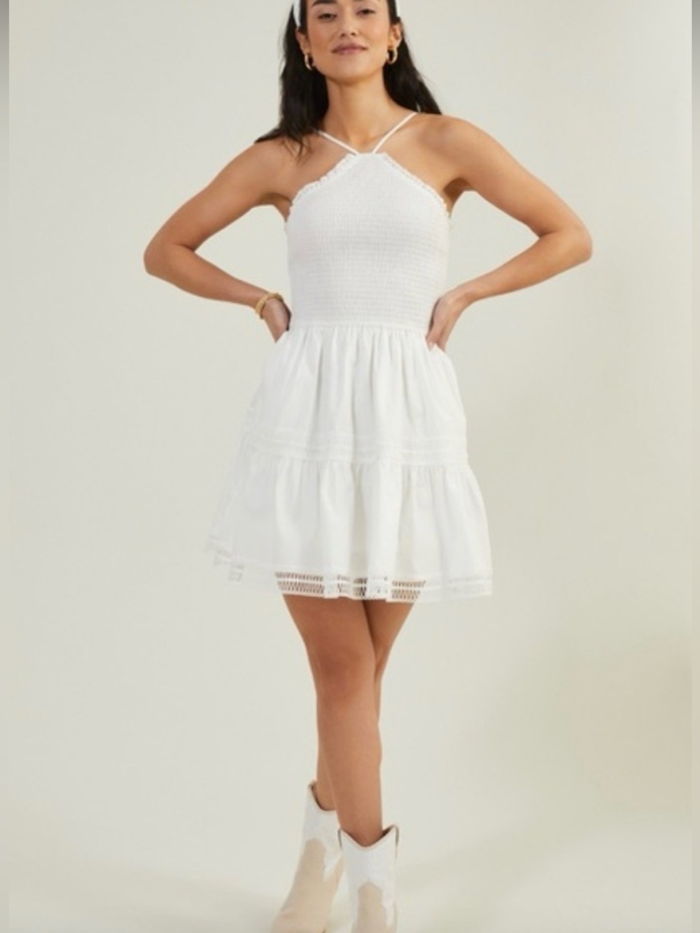 White Racerback Sundress